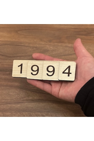 Montessori Ahşap Sayı Kartları 1-9000