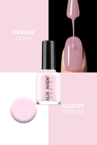 Alix Avien Açık Pembe Oje 74 Yüksek Pigmentli Uzun Süreli Kalıcılık Hızlı Kuruma Nail Lacquer 74