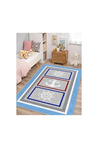 Dijital Baskılı Pamuk Tabanlı Çocuk Halısı Kaymaz, Yumuşak, Makinede Yıkanabilir Çok Renkli 795159958 Çok Renkli