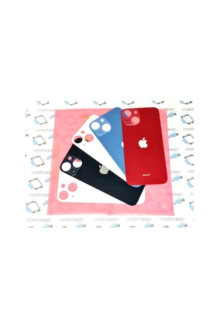 Apple Uyumlu iPhone 13 Mini Arka Pil Batarya Kapağı (Cam)