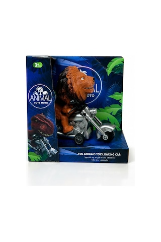 Hayvan Figürlü Oyuncak Motor 3+ Yaş Aslan