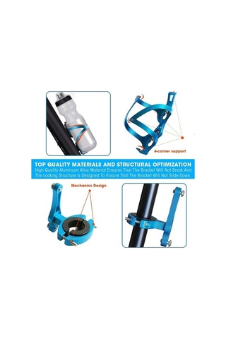 Dancemonkey Junsunmay Bh001 Alüminyum Bisiklet Su Şişesi Braketi, Dönme Tabanlı Mtb Şişe Kafesi - Gümüş Acid Yeşili