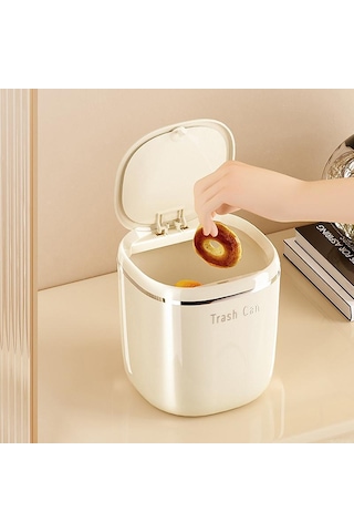 Mini Pres Çöp Kutusu Masaüstü Çöp Sepeti Ev Masası Plastik Atık Kutuları Ofis Malzemeleri Çöp Kutuları Çeşitli Eşyalar Kutusu Siyah