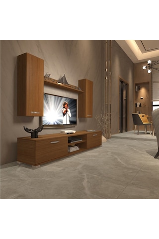 Decoraktiv Eko 7 Mdf Dvd Tv Ünitesi Tv Sehpası Ceviz