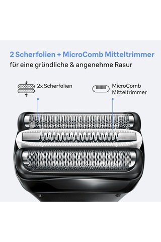Braun Series 3+ Erkek Elektrikli Tıraş Makinesi, 3 Esnek Bıçaklı Elektrikli Tıraş Makinesi, Almanya'da Üretilmiş Tıraş Makinesi, Sakal Kesme Aparatı, +5 Tarak Aparatı, Islak Ve Kuru Tıraş Makinesi, 3010bt, Mavi