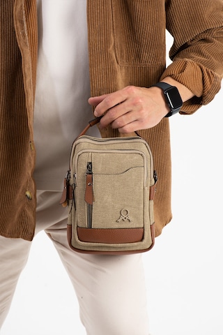 M 422 Mega Bag Erkek Portföy Omuz Çantası Camel-taba