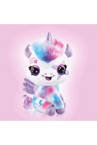 Mey İthalat Airbrush Peluş Karanlıkta Parlayan Sihirli Unicorn Çok Renkli