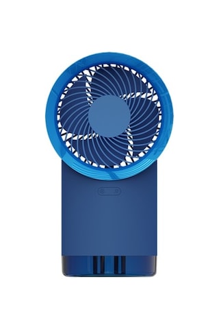3000 Mah Kişisel Ayarlanabilir Misting Hava Soğutucu Gece Lambası Sessiz Küçük Masa Taşınabilir Klima Serin Mist Nemlendirici Fan Fanlar 6684 Mavi