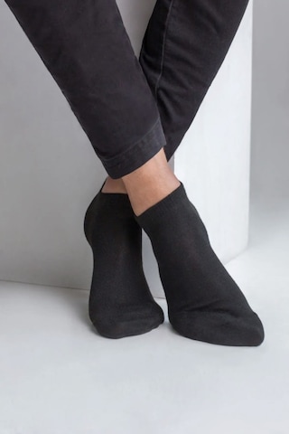 Ozzy Socks 6 Çift Bambu Erkek Dikişsiz Patik Çorap 4 Mevsim Dayanıklı Topuk Ve Burun Koyu Renkler Siyah-lacivert-füme-gri