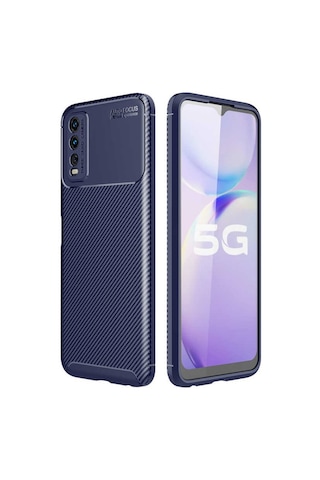 Vivo Y11S Kılıf Zore Negro Karbon Tasarım Silikon Kılıf