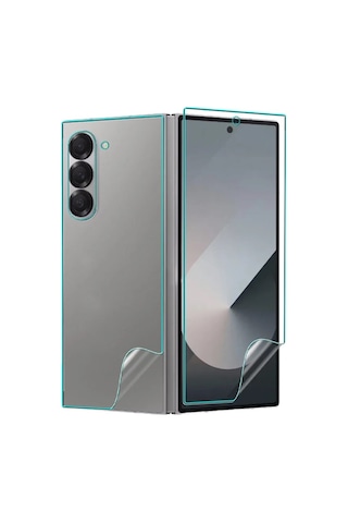 Samsung Samsung Galaxy Z Fold 8 Ultra Uyumlu 2 Ön 1 Arka Body Şeffaf Ultra Koruyucu Nano Jelatin 41189984