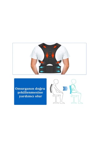 Medikal Kamburluk Önleyici Kifoz Skolyoz Korsesi Dik Duruş Korsesi Omuz Sırt Korsesi Manyetik Korse