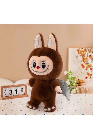 Kahverengi Dragon Labubu Peluş Oyuncak Kanatlı Kuyruklu Seri Labubu Peluş Oyuncak