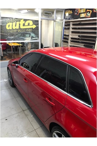 Audi A3 Hb Cam Çıtası Çerçevesi Kromu Nikelajı 2013 Sonrası