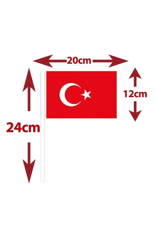 23 Nisan Balon Standlı Çubuklu Bayraklı Süsleme Seti Türk Bayrağı Flama Ev Kreş Okul Süsü Tüm Yaşlar
