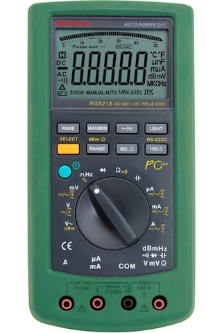 Mastech Ms8218 50.000 Counts Truerms Dijital Multimetre + Usb