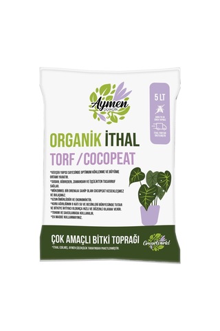 Aymen Çiçekçilik 5 Litre Ithal Torf Cocopeat Ponza Taşı Özel Karışım Saksı Harcı Bitki Toprağı - Kokopit 0,250