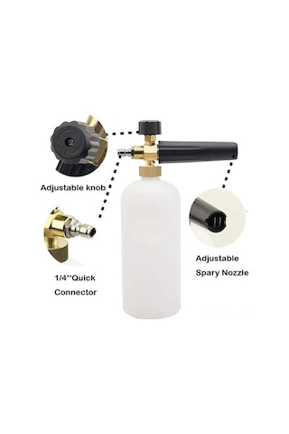 Novahub Yüksek Basınçlı Araç Yıkama Seti: Köpük Tabancası, 5 Nozul, Abs+metal, Hızlı Bağlantı