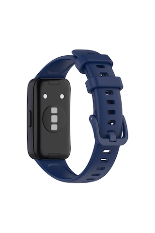 Ekılıf - Huawei Band 8 Uyumlu - Kordon Silikon Klasik Kordon - Siyah