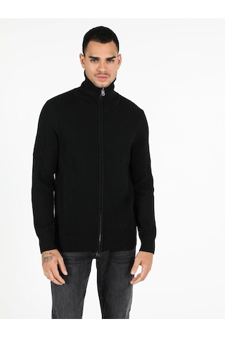 Colin's Slim Fit Erkek Siyah Hırka CL1051630_Q1.V2_BLK
