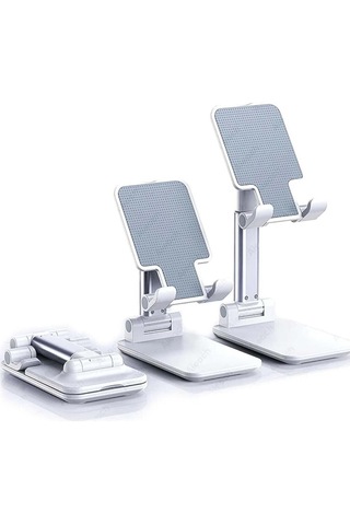 Telefon Ve Tablet Standı Yükseklik Ve Açısı Ayarlanabilir-beyaztb