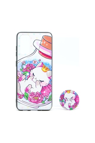 Nettech Samsung Galaxy S11e Uyumlu Desenli Popsocket Seri Arka