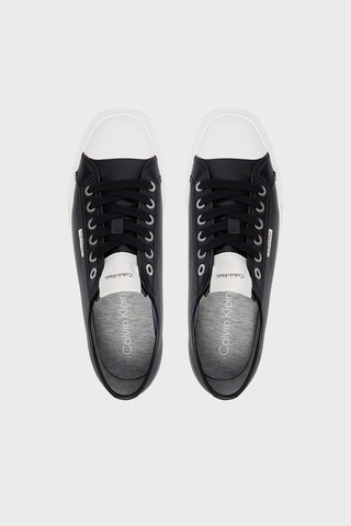 Calvin Klein Deri Logolu Sneaker Ayakkabı Hw0hw03077beh Bayan Ayakkabı Hw0hw03077 Beh Siyah