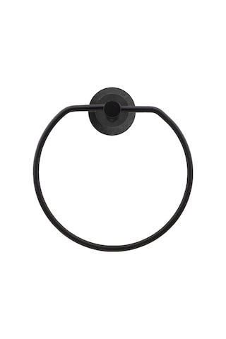 Siyah Bez Havluluk Aparatı Yapışkanlı Lavabo Banyo Mutfak Standı Bez Havlu Askısı Paslanmaz Metal Genel