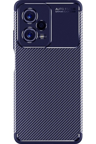Xiaomi Uyumlu Redmi Note 12 5g Kılıf Zore Karbon Görünümlü Negro Silikon Kapak