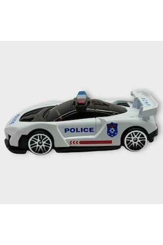 Metal Mini Polis Arabası 8 Cm - Polis - 4 Lisinya