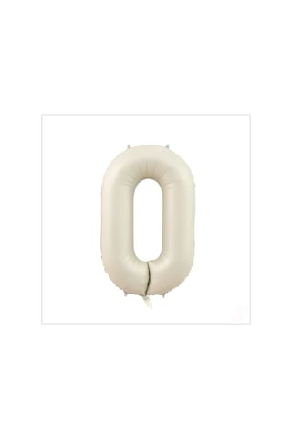 0 Yaş Rakam Krem Folyo Balon   76 CM