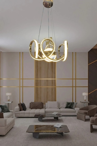 Melisa Modern Sarkıt Led Avize Powerled Lümen Gücü Yüksek - 3 Renk Kumandasız - Gold Gold