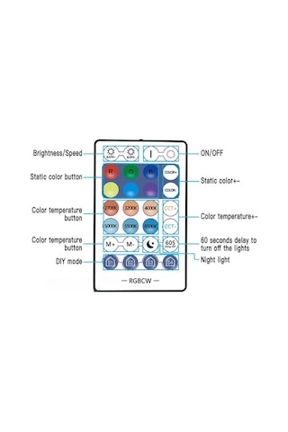 12v-24v Beyaz/rgb/rgbw/rgbcct Şerit Ledler İçin Bluetooth Lu Wifi Led Kontrol