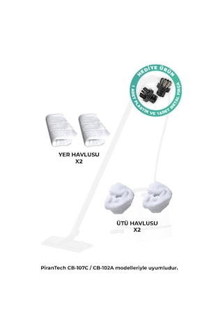 Cb-107c Buharlı Temizlik Makinası Yedek Havlu Seti
