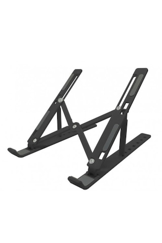 7 Kademeli Ayarlı Katlanabilir Laptop Tablet Standı Çok Amaçlı Siyah