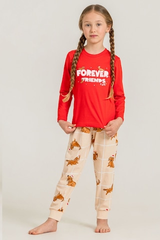 Rolypoly Kız Çocuk Forever Friends Kırmızı Uzun Kol Pijama Takım Rp3907-c-v1 Rp3907-c-v1