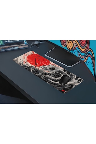 Gaming Oyuncu Xl Mouse Pad Kaydırmaz Dikişli 80 30 Cm Mousepad 55