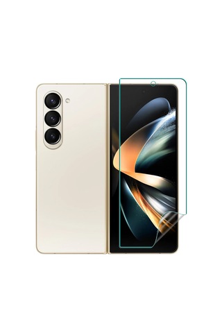 Samsung Galaxy Uyumlu Z Fold 6 Premium Ön+arka Body Şeffaf Ultra Koruyucu Nano Jelatin