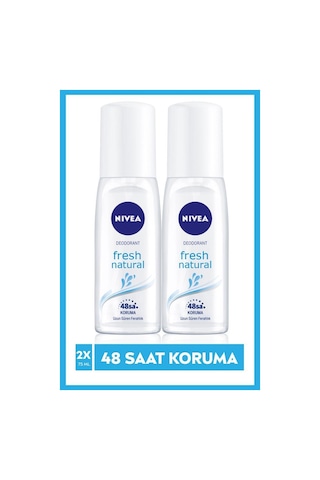 Nivea Kadın Pump Sprey Deodorant Fresh Natural 48 Saat Deodorant Koruması 2 x 75 ML