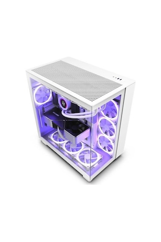 Nzxt H Series H9 Flow CM-H91FW-01 Atx Mid Tower Gaming Oyuncu Kasa Beyaz