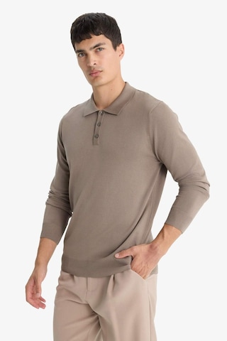 Defacto Standart Fit Polo Yaka Premium Düğmeli Triko Kazak D0454ax25aubg404 Bej