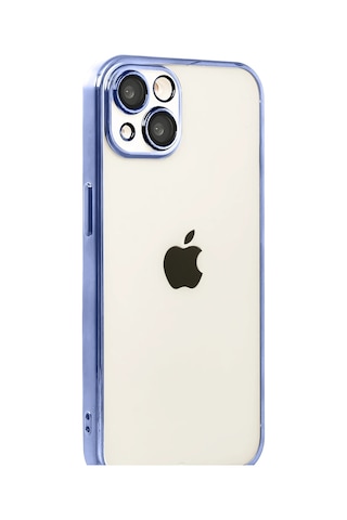 Newface - 422 - Apple Uyumlu iPhone 15 Razer Lensli Silikon - - Smglobal - Açık Mavi