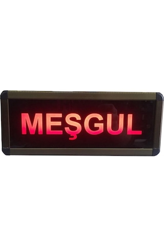 Kumandalı Ledli Meşgul Tabelası Kasa Ölçüsü: 12x30 Cm