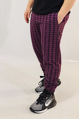 Wingetstar Ekose Manşetli Erkek Eşofman Altı Fuşya