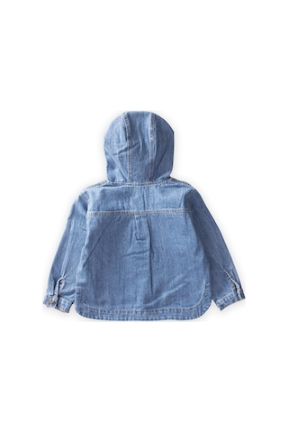 Cigit Kapşonlu Kot Ceket 2-7 Yaş Mavi Mavi