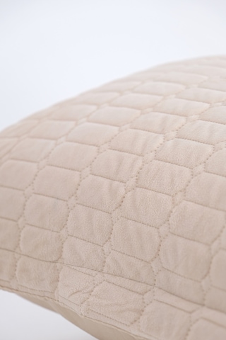 Alvin Kadife Tek Kişilik Yatak Örtüsü Takımı - Krem