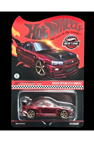 Hot Wheels Rlc Exclusive Selectıons Nissan Skyline Gt-r Bnr34 Bordo 1/64