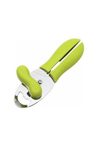 4'ü 1 Arada Çok Fonksiyonlu Konserve Açacağı Mutfak Ev Kapak Açacağı Konserve Bıçağı Yeşil
