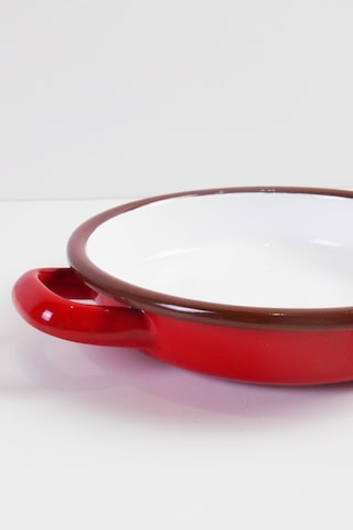 Kırmızı Emaye Sahan 18cm