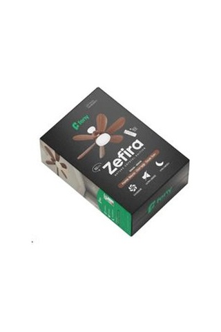 Feny Fn-f84 Zefira 3 Kademe Ahşap Renk Ultra Sessiz 3000k-6500k Kristal Led Tavan Vantilatör Kumanda